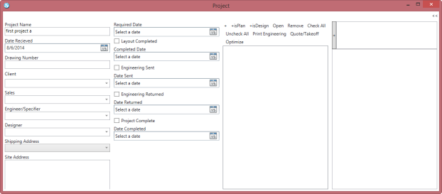 Creating a new project