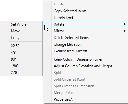 Column Rotation Check Drawing Tools